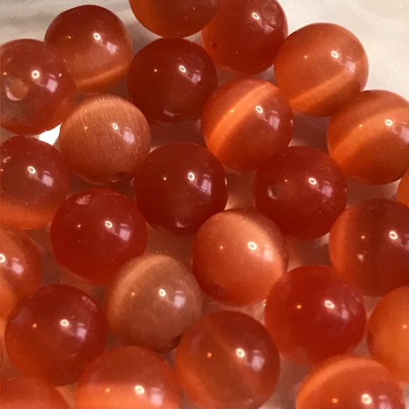 Cats Eye glass beads - Picture 6 of 7